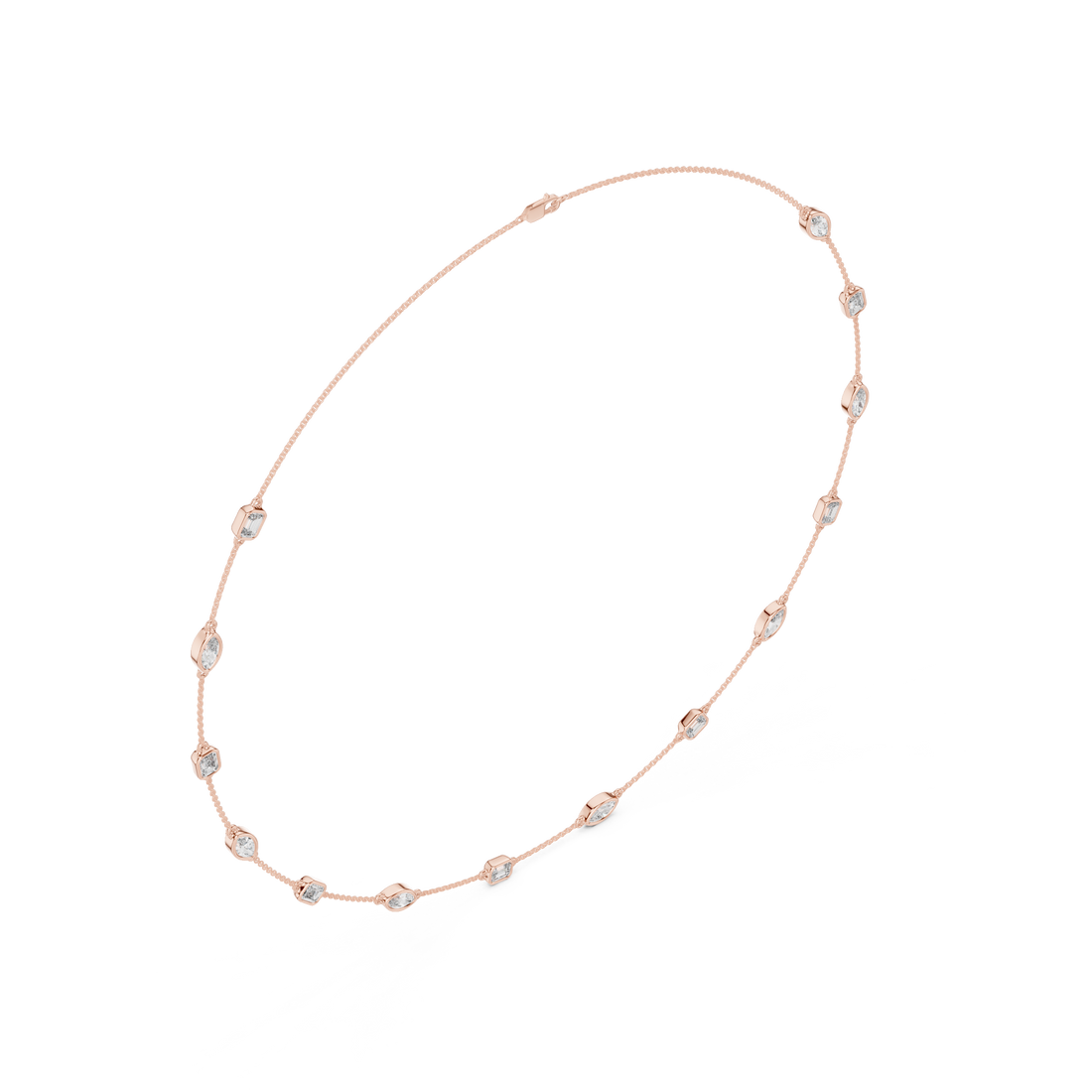 Radiant Lab-Grown Diamond Necklace in Premium 14K/18K Gold