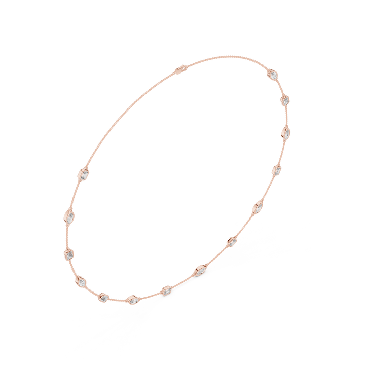 Radiant Lab-Grown Diamond Necklace in Premium 14K/18K Gold