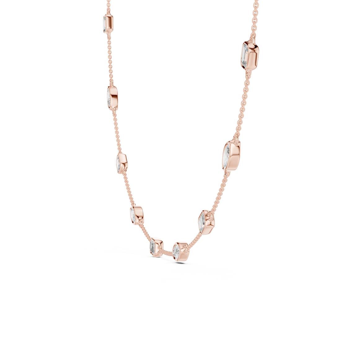 Radiant Lab-Grown Diamond Necklace in Premium 14K/18K Gold