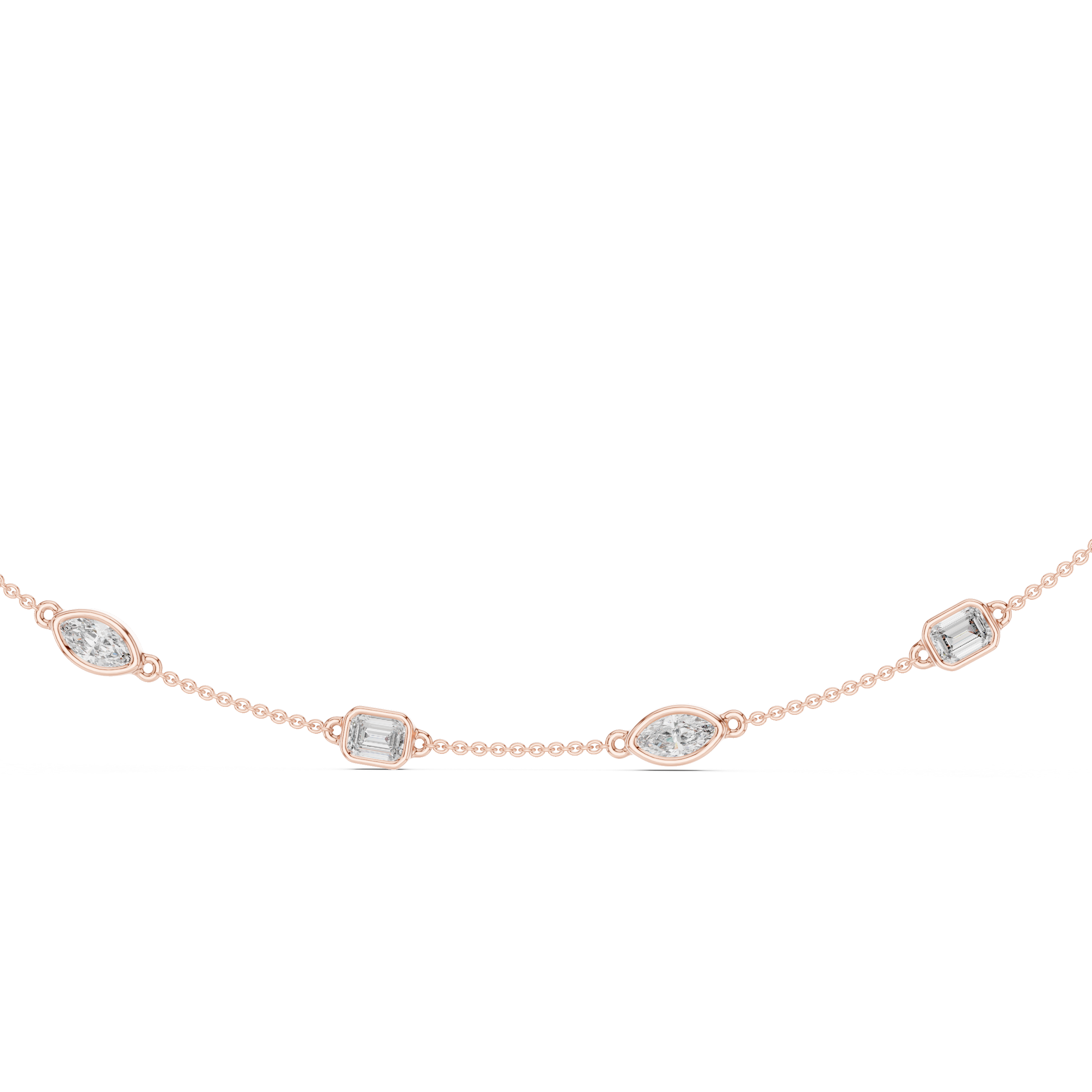 Radiant Lab-Grown Diamond Necklace in Premium 14K/18K Gold