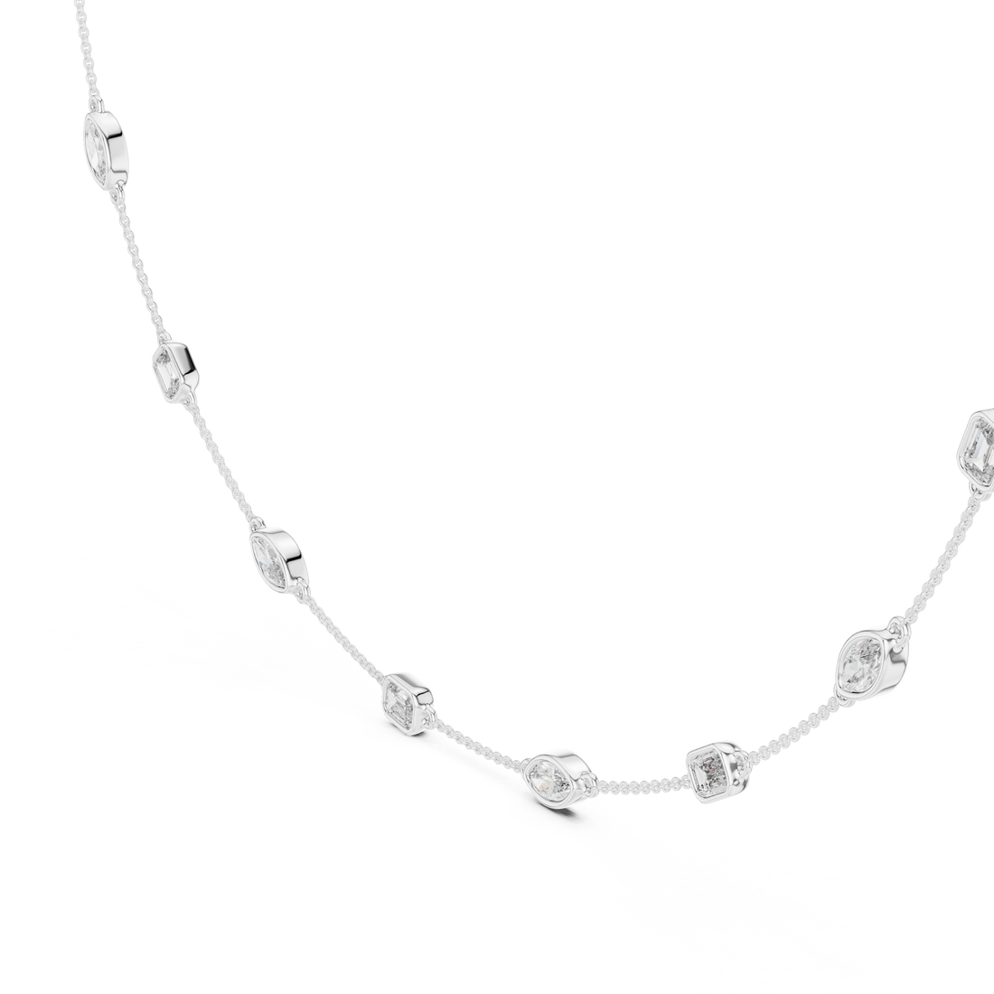 Radiant Lab-Grown Diamond Necklace in Premium 14K/18K Gold
