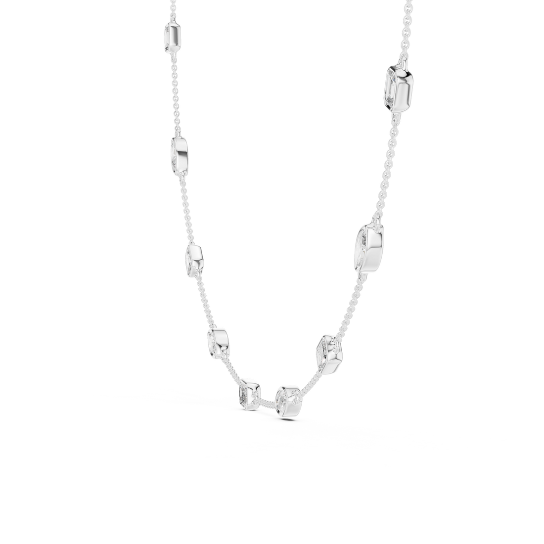 Radiant Lab-Grown Diamond Necklace in Premium 14K/18K Gold