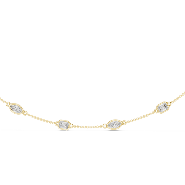 Radiant Lab-Grown Diamond Necklace in Premium 14K/18K Gold