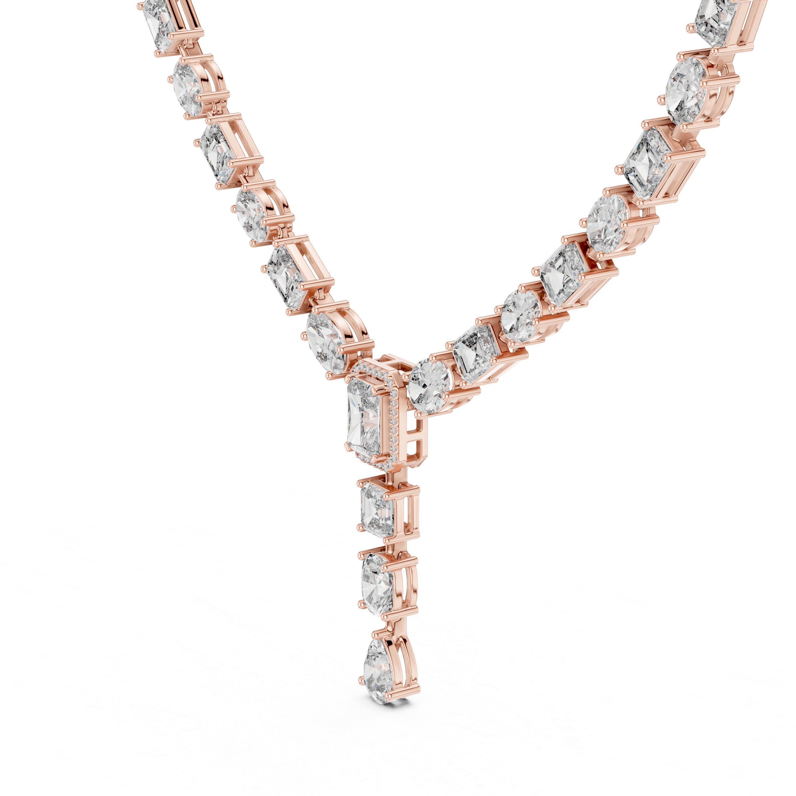 Statement Lab-Grown Diamond Necklace in 14K/18K Gold