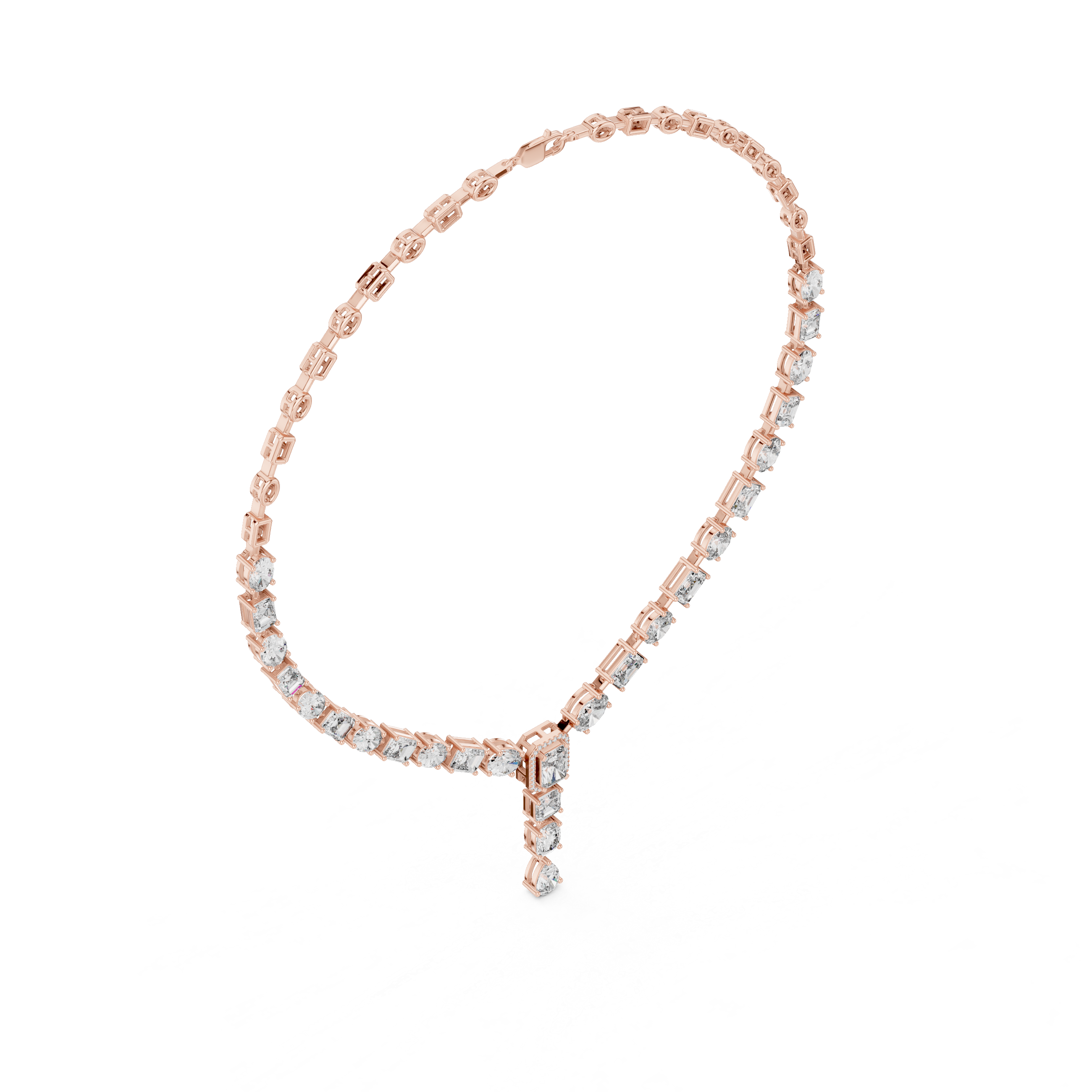 Statement Lab-Grown Diamond Necklace in 14K/18K Gold