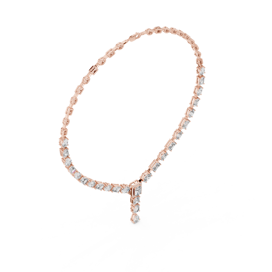 Statement Lab-Grown Diamond Necklace in 14K/18K Gold