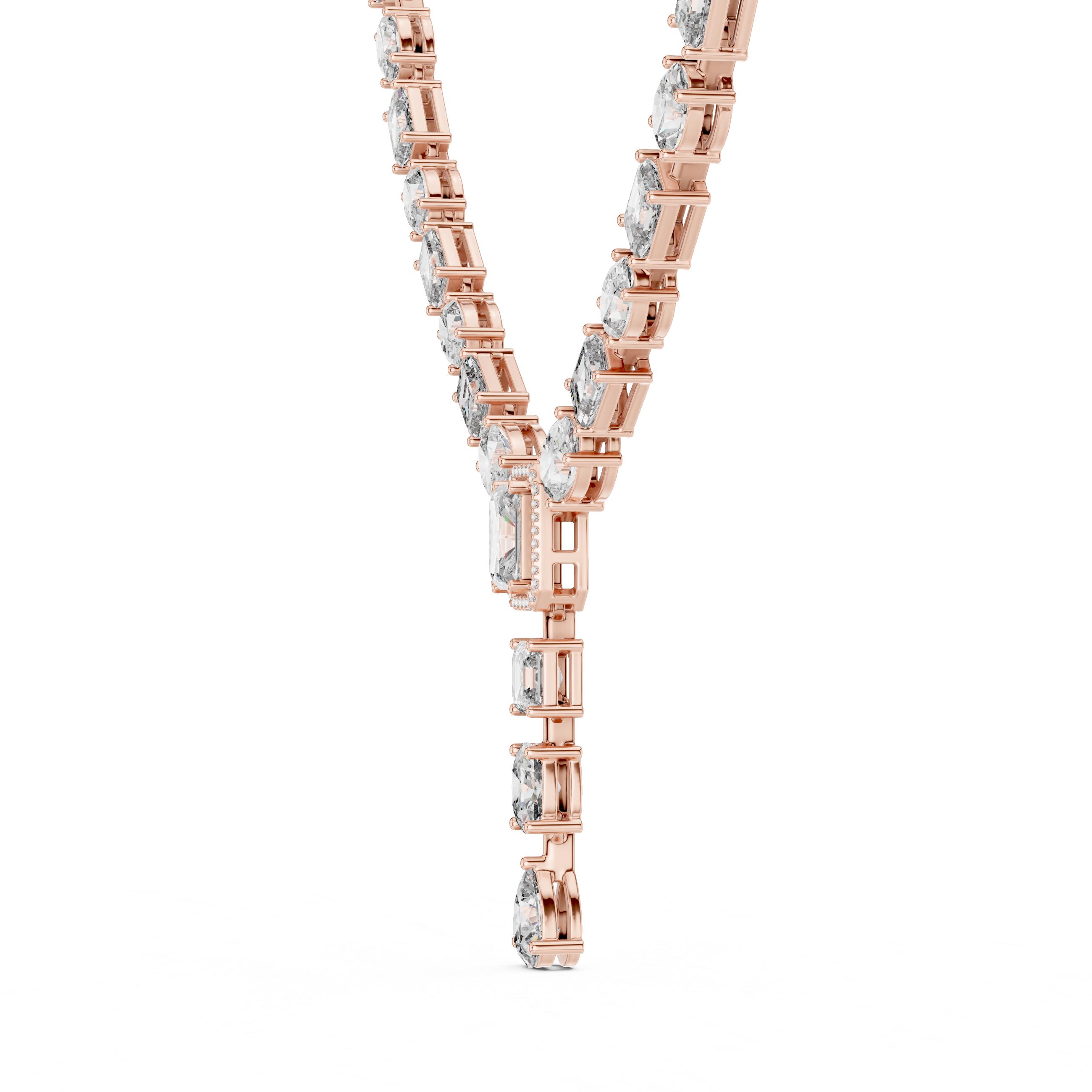 Statement Lab-Grown Diamond Necklace in 14K/18K Gold