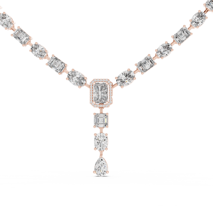 Statement Lab-Grown Diamond Necklace in 14K/18K Gold