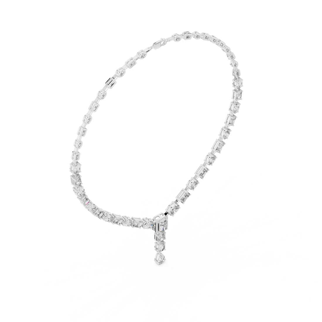Statement Lab-Grown Diamond Necklace in 14K/18K Gold