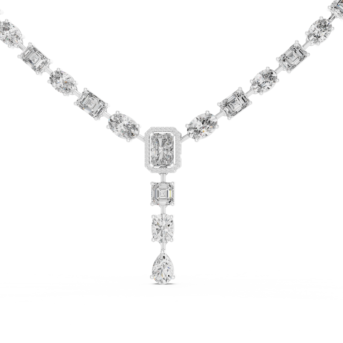 Statement Lab-Grown Diamond Necklace in 14K/18K Gold