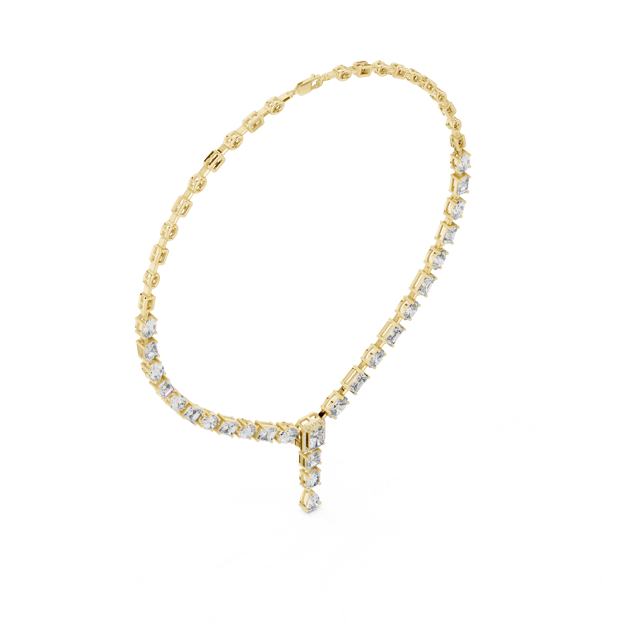 Statement Lab-Grown Diamond Necklace in 14K/18K Gold