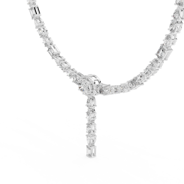 Rose Gold Lab-Grown Diamond Y-Style Necklace