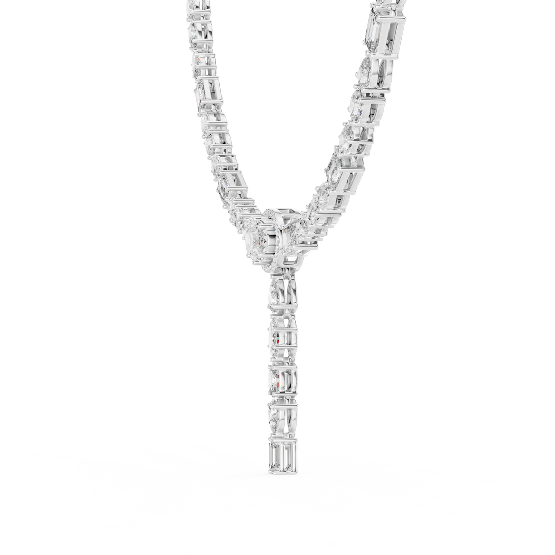 Rose Gold Lab-Grown Diamond Y-Style Necklace