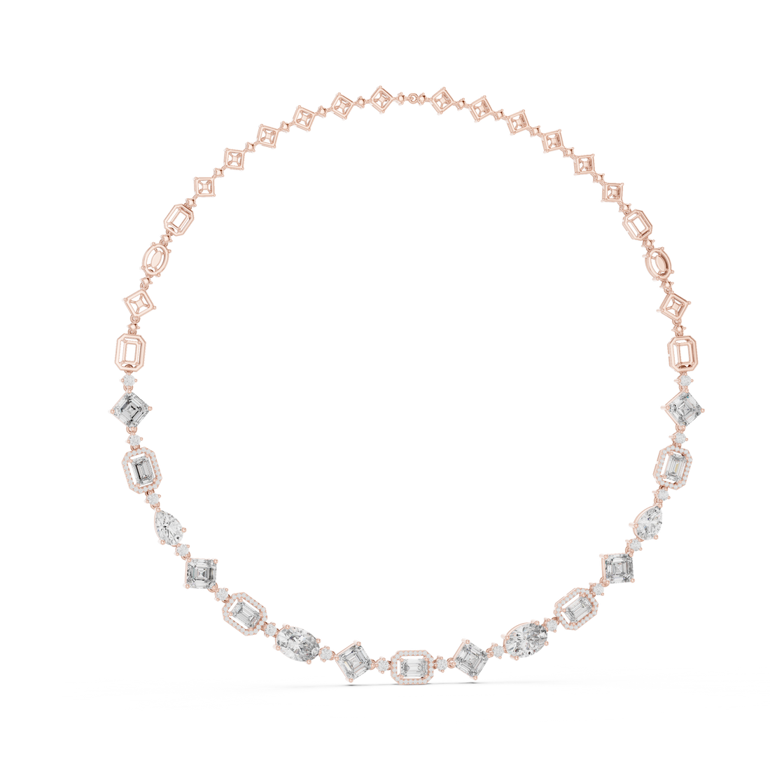 Geometric Lab-Grown Diamond Necklace in 14K & 18K Gold