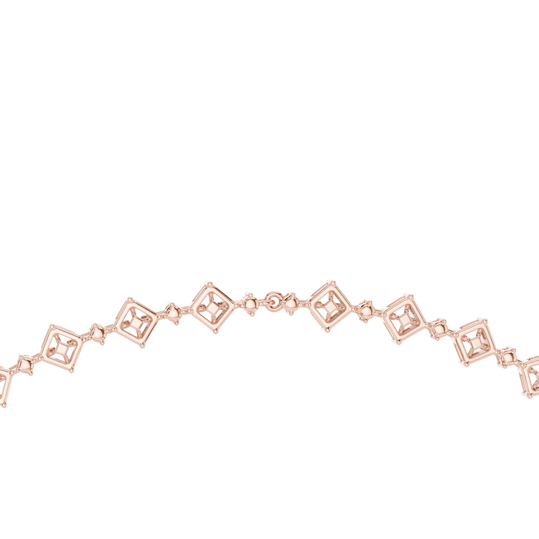 Geometric Lab-Grown Diamond Necklace in 14K & 18K Gold
