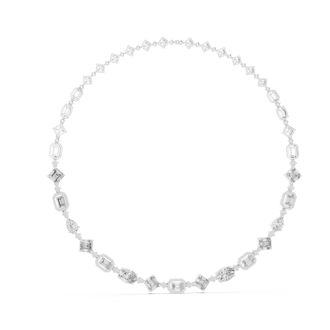 Geometric Lab-Grown Diamond Necklace in 14K & 18K Gold