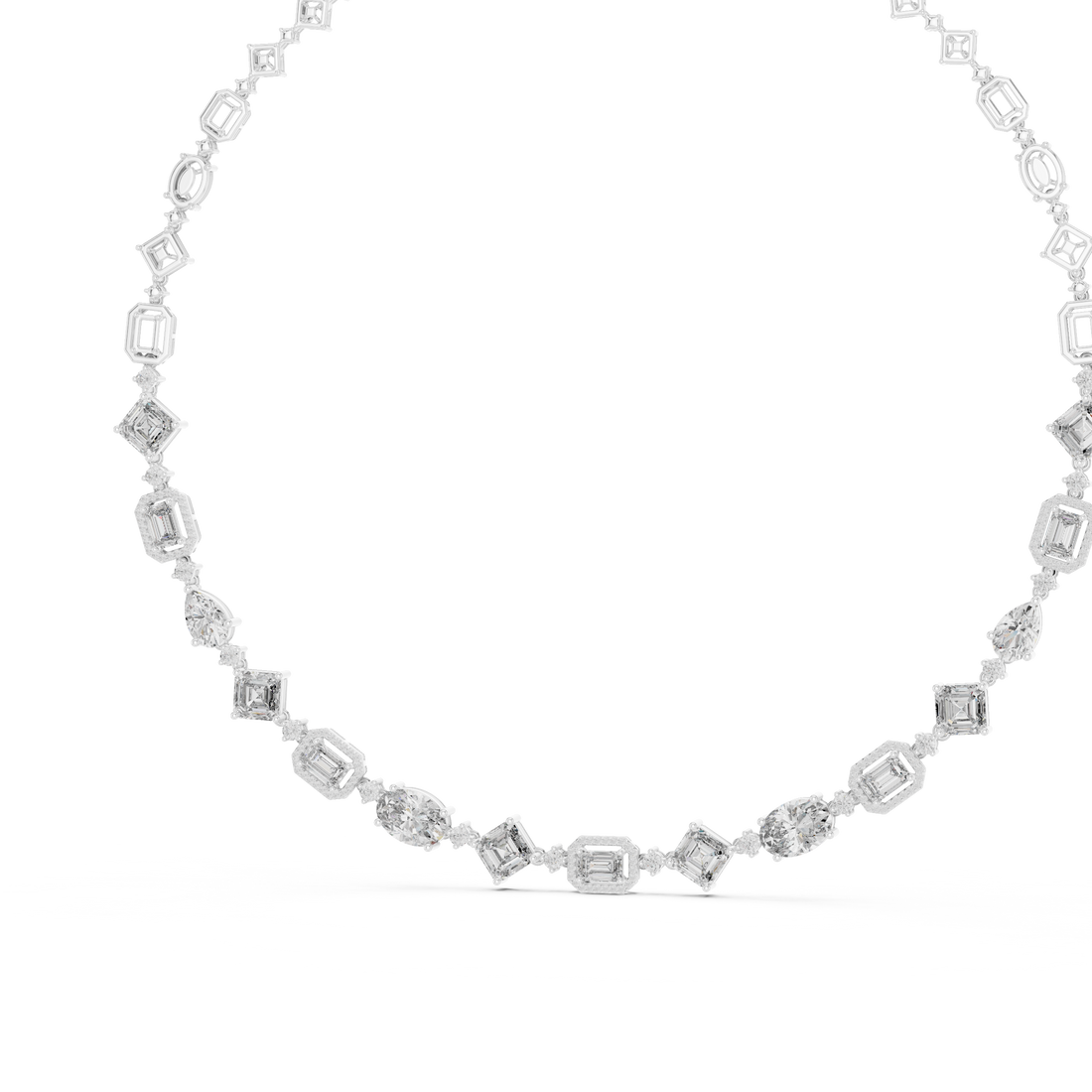 Geometric Lab-Grown Diamond Necklace in 14K & 18K Gold