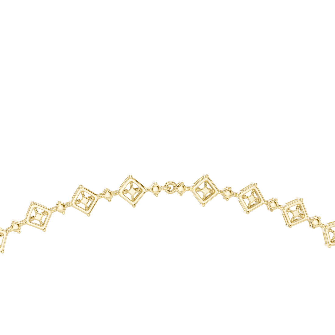 Geometric Lab-Grown Diamond Necklace in 14K & 18K Gold