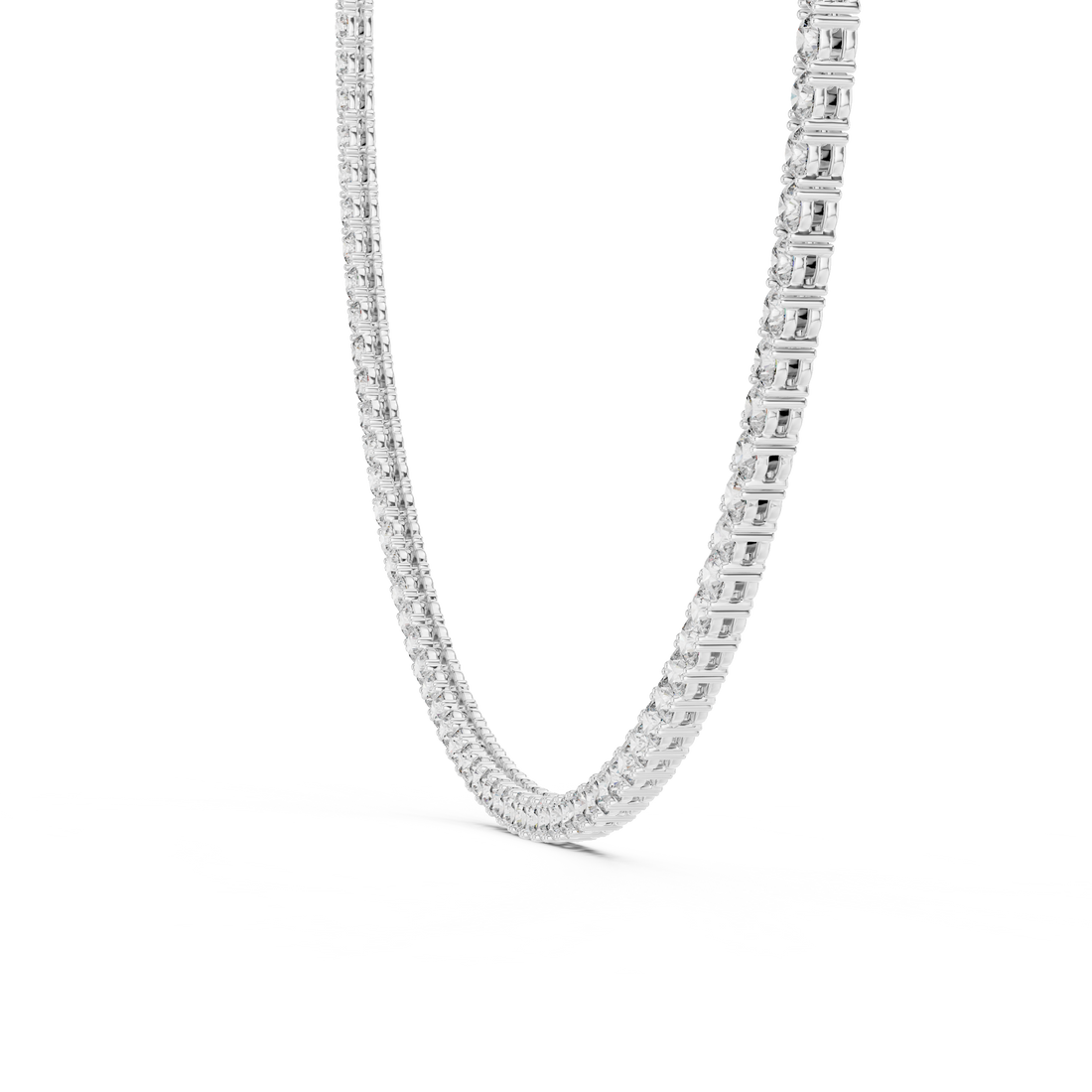 Classic Lab-Grown Diamond Tennis Necklace in 14K & 18K Gold