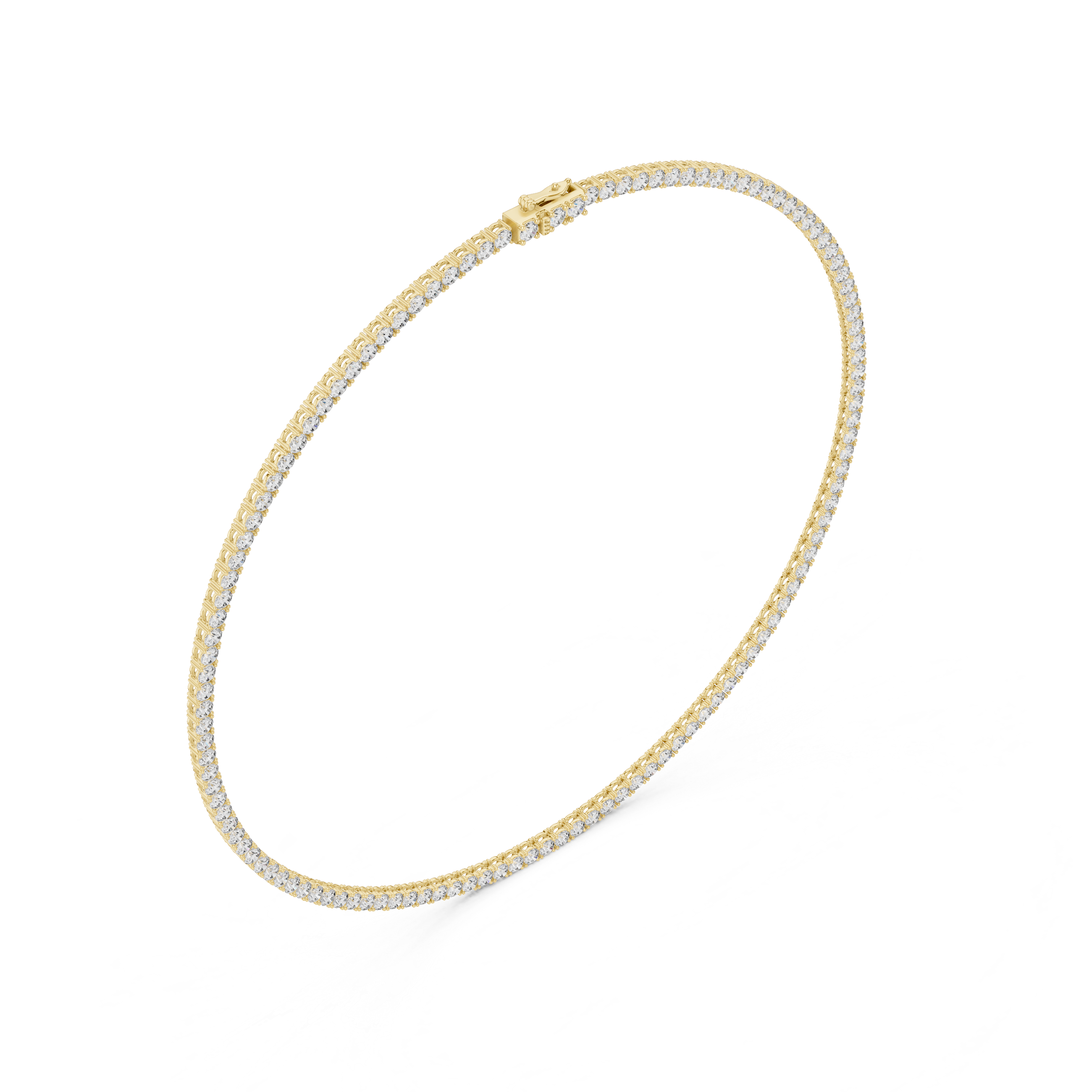 Classic Lab-Grown Diamond Tennis Necklace in 14K & 18K Gold