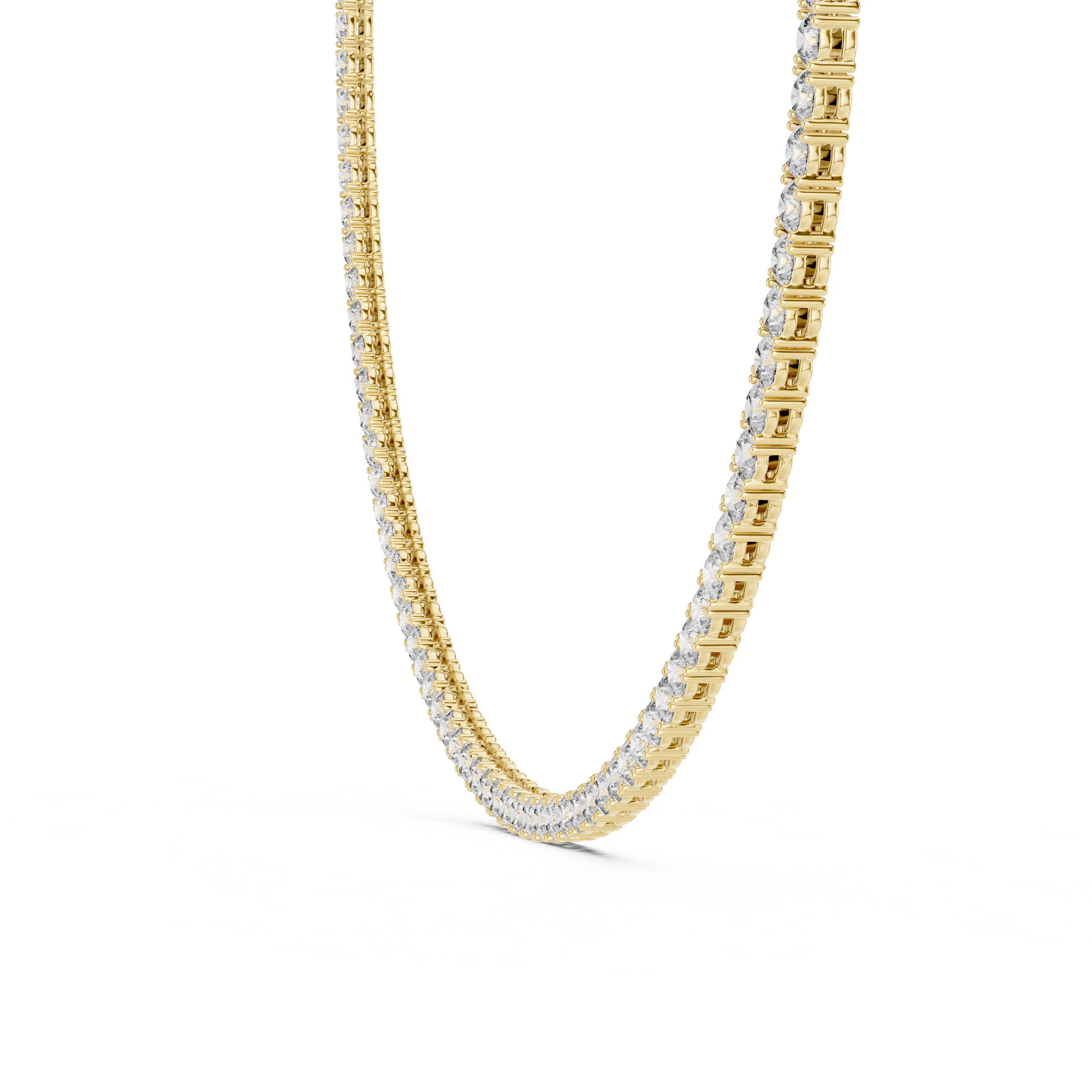 Classic Lab-Grown Diamond Tennis Necklace in 14K & 18K Gold