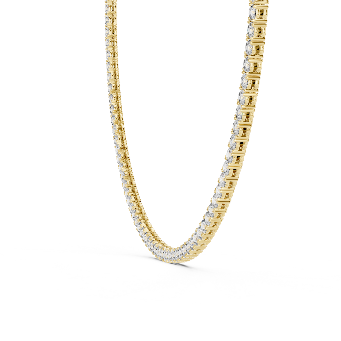 Classic Lab-Grown Diamond Tennis Necklace in 14K & 18K Gold