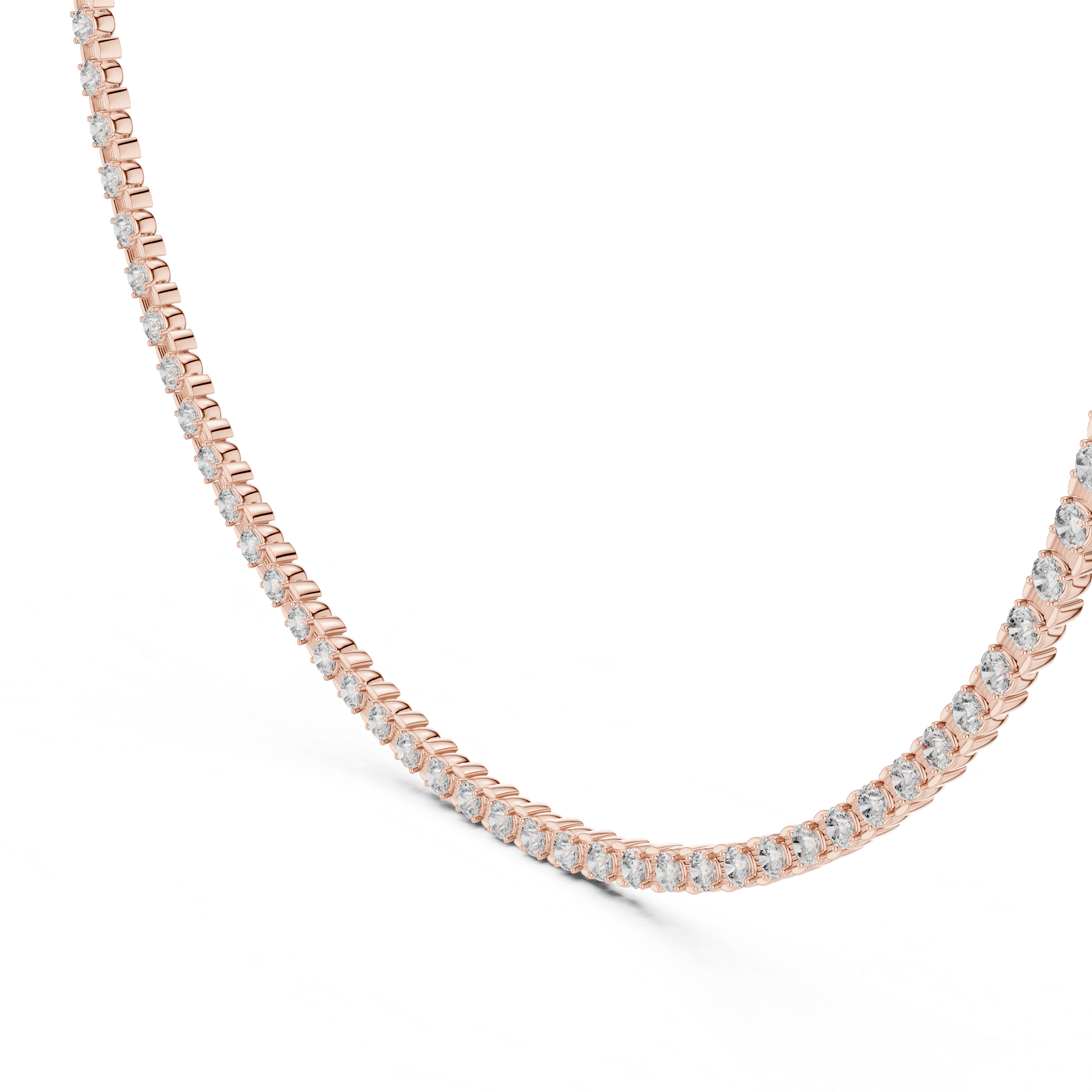 Elegant Lab-Grown Diamond Choker Necklace in 14K & 18K Gold