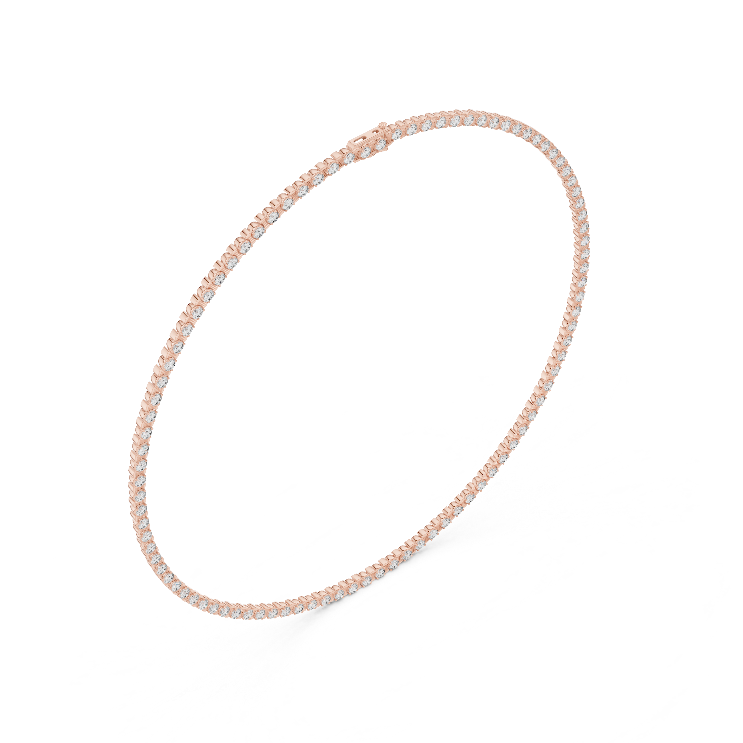 Elegant Lab-Grown Diamond Choker Necklace in 14K & 18K Gold