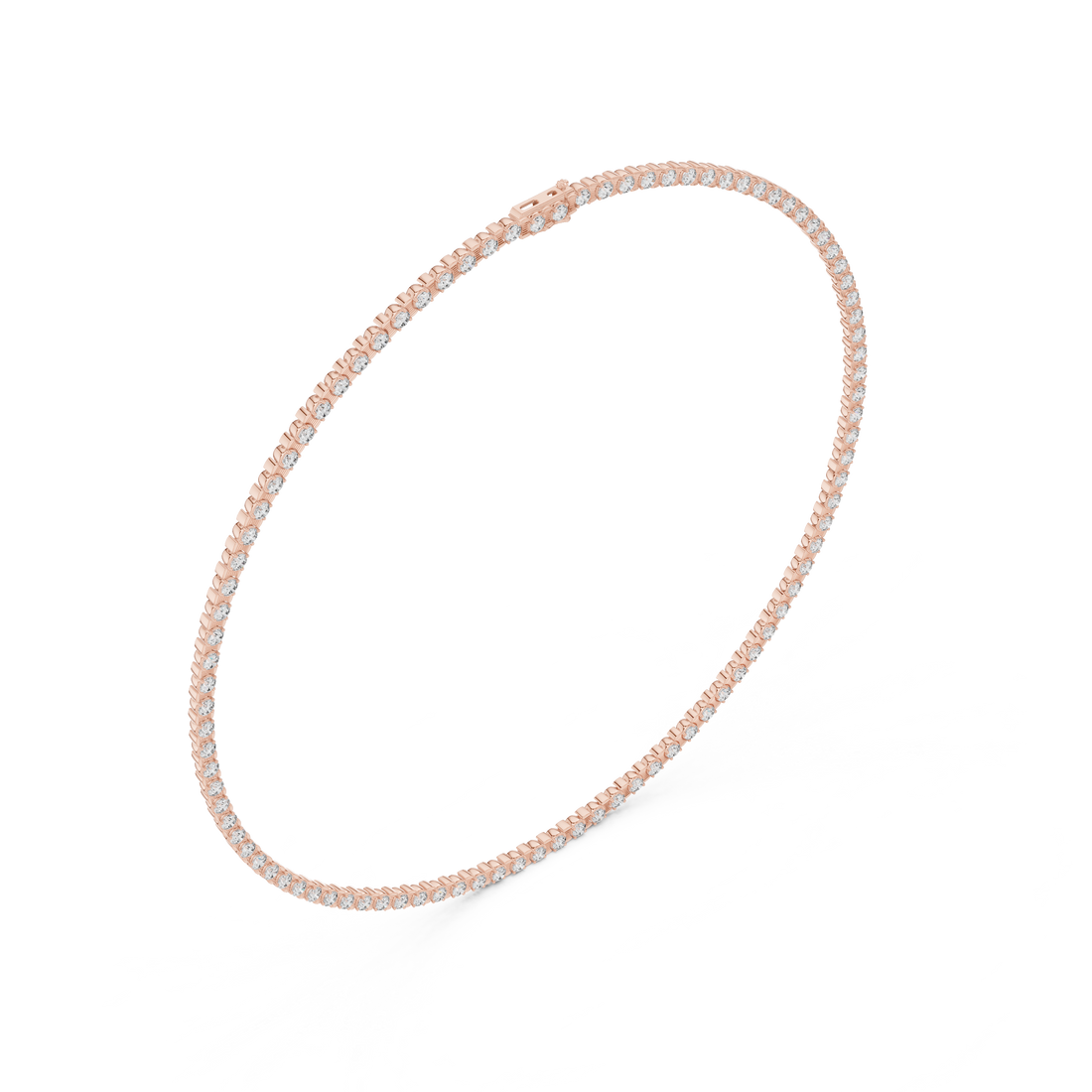 Elegant Lab-Grown Diamond Choker Necklace in 14K & 18K Gold