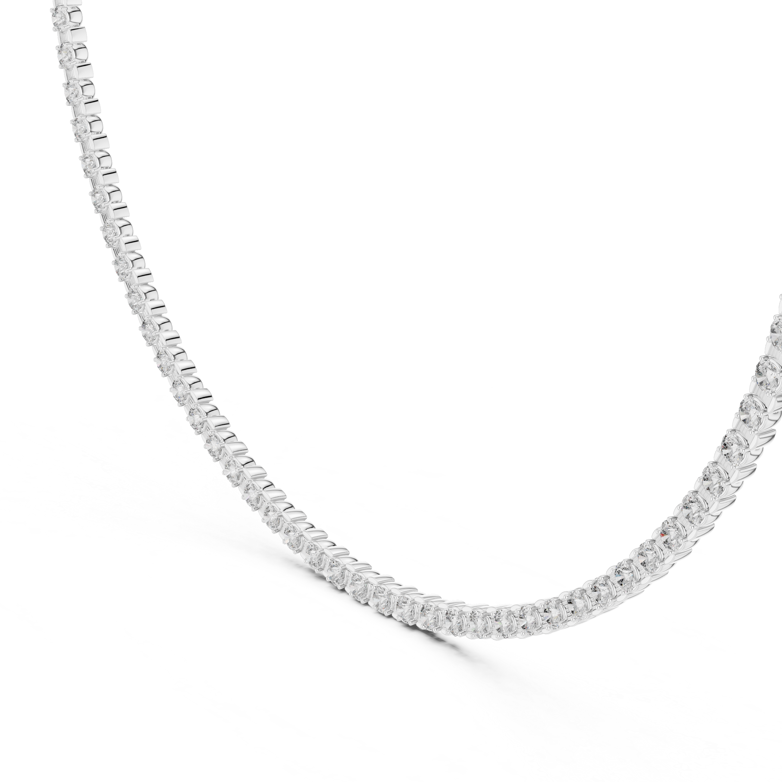 Elegant Lab-Grown Diamond Choker Necklace in 14K & 18K Gold