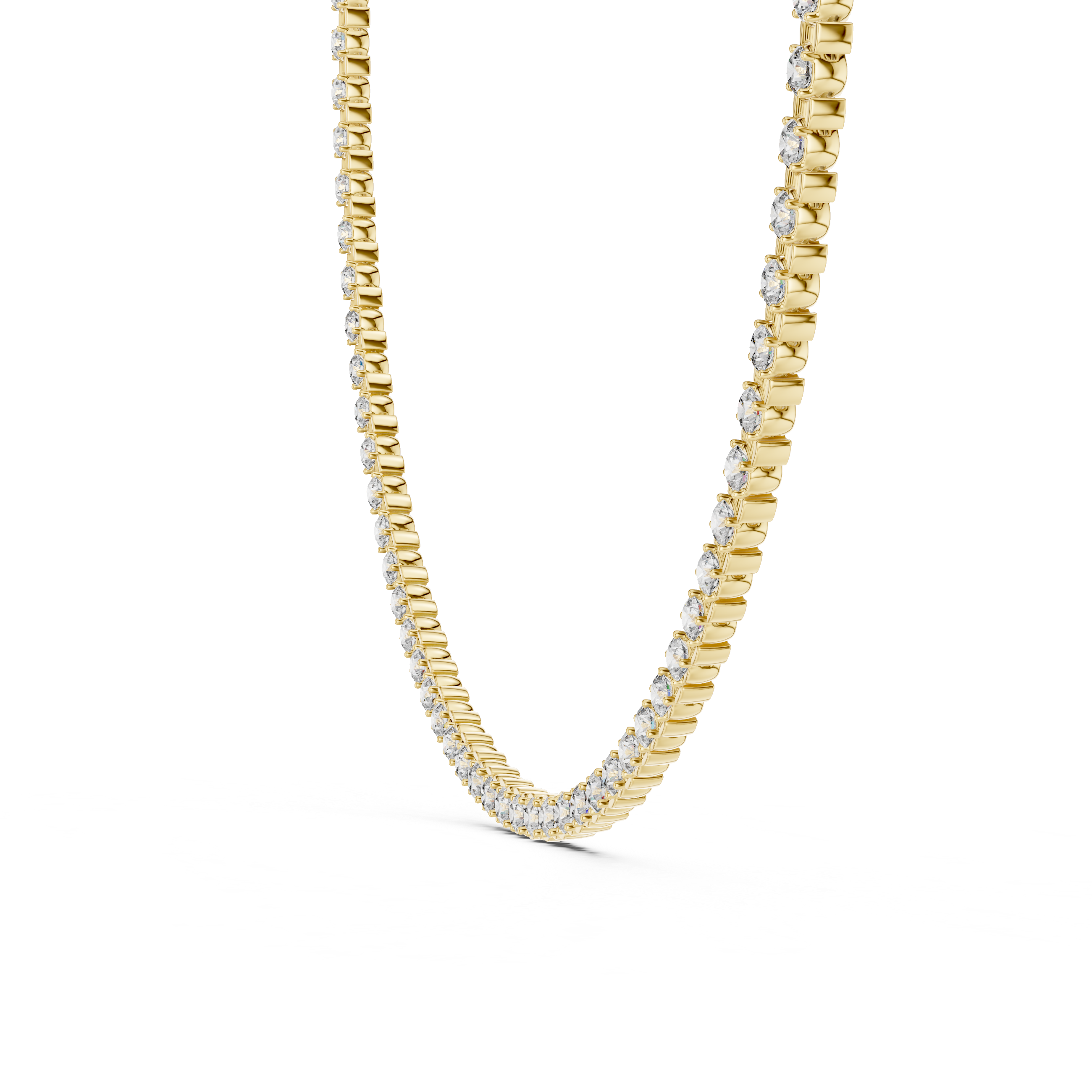 Elegant Lab-Grown Diamond Choker Necklace in 14K & 18K Gold