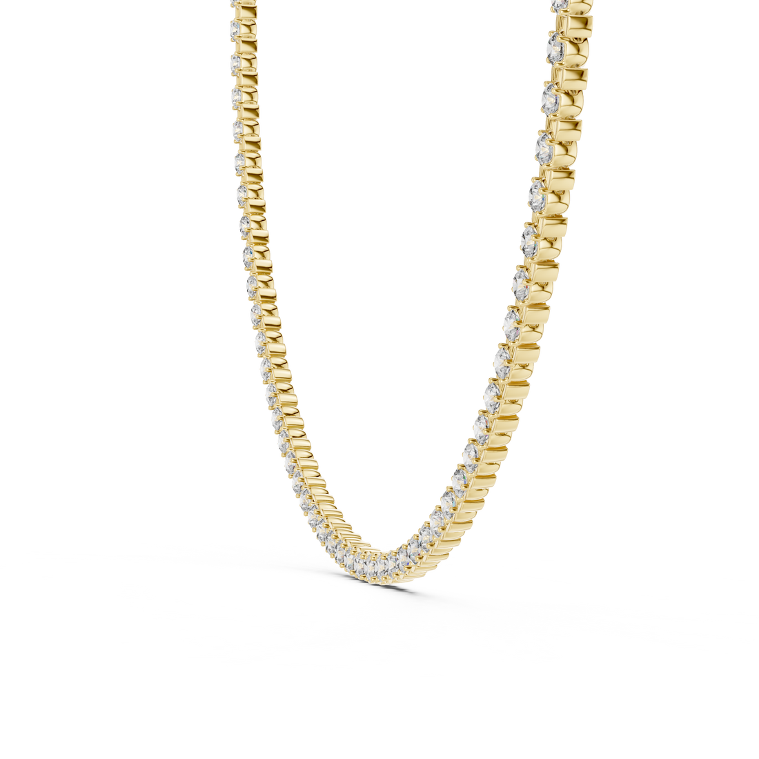 Elegant Lab-Grown Diamond Choker Necklace in 14K & 18K Gold