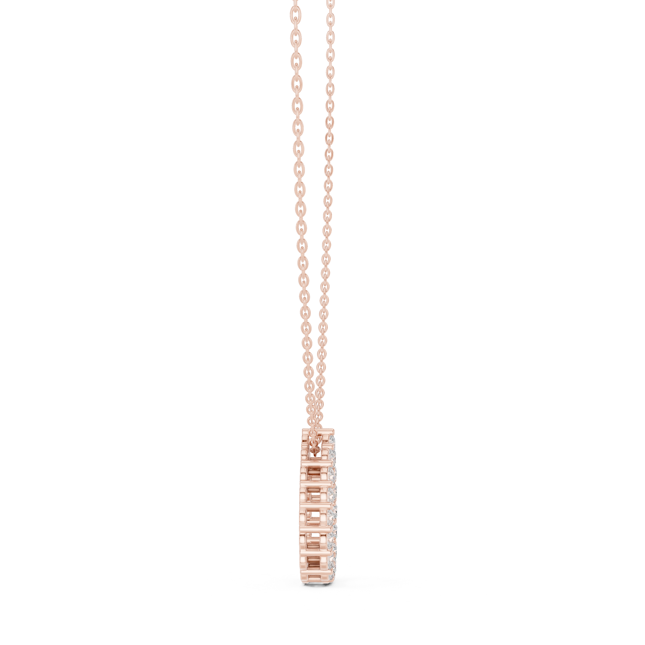 Teardrop Halo Diamond Pendant | 14K & 18K Gold | IGI Certified