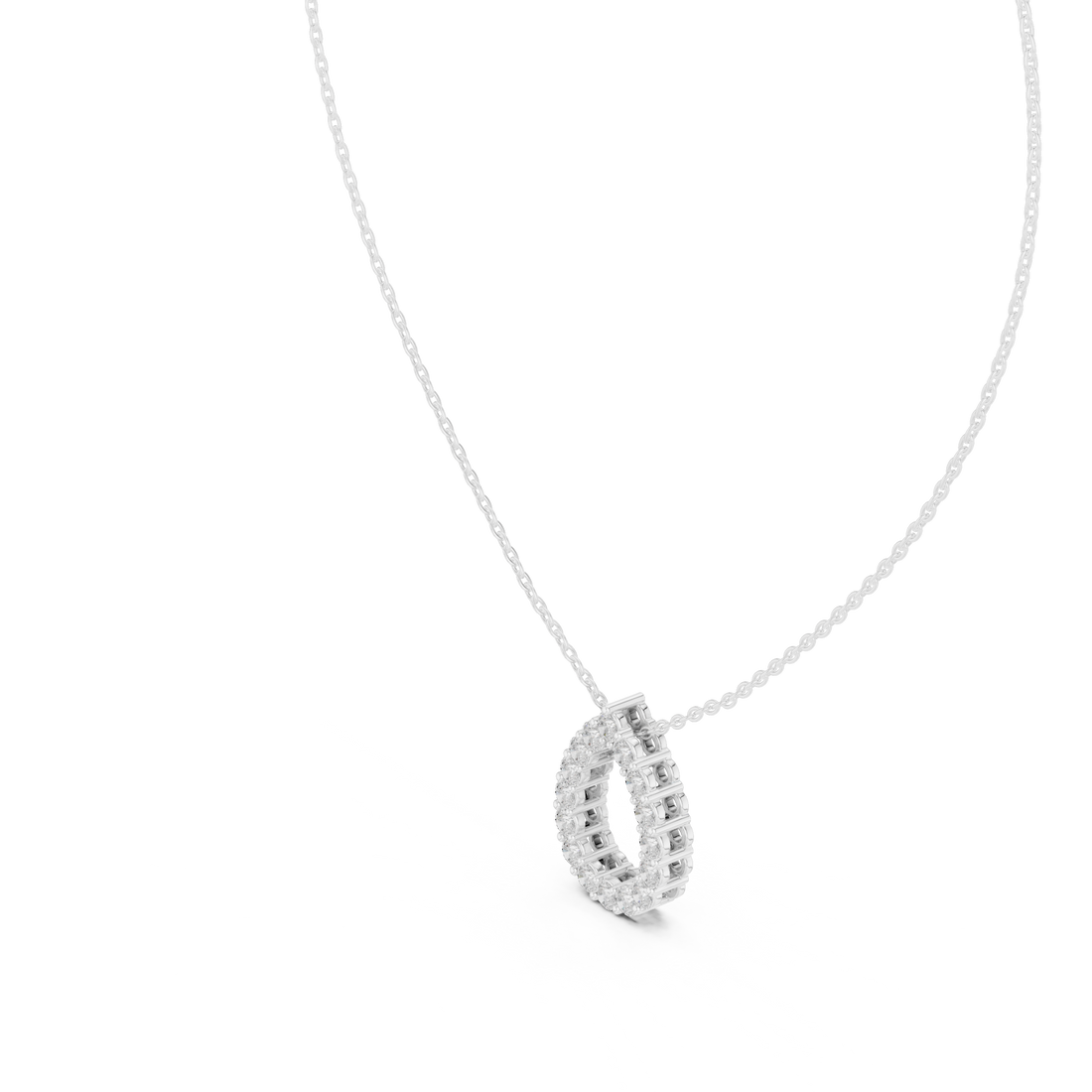 Teardrop Halo Diamond Pendant | 14K & 18K Gold | IGI Certified