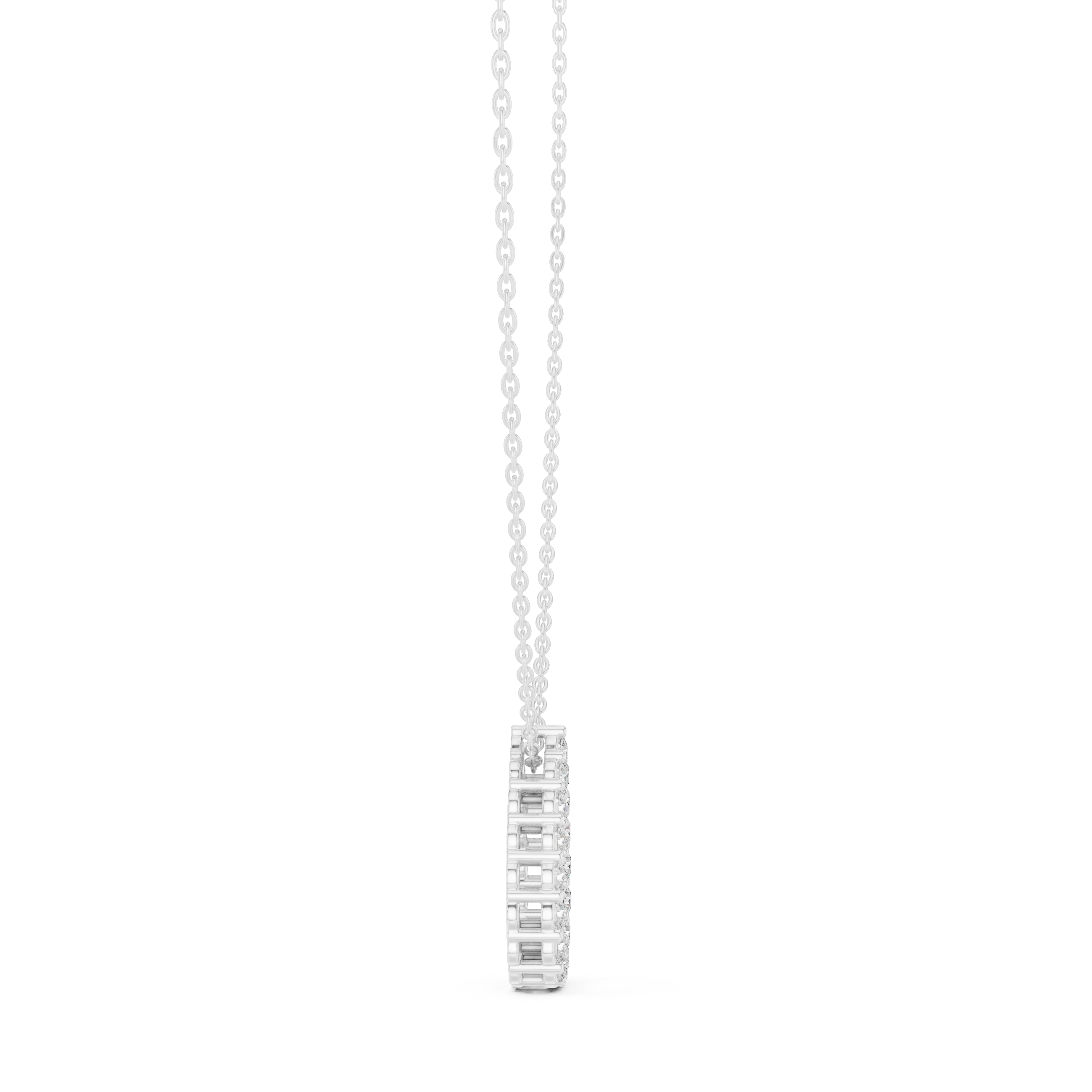 Teardrop Halo Diamond Pendant | 14K & 18K Gold | IGI Certified