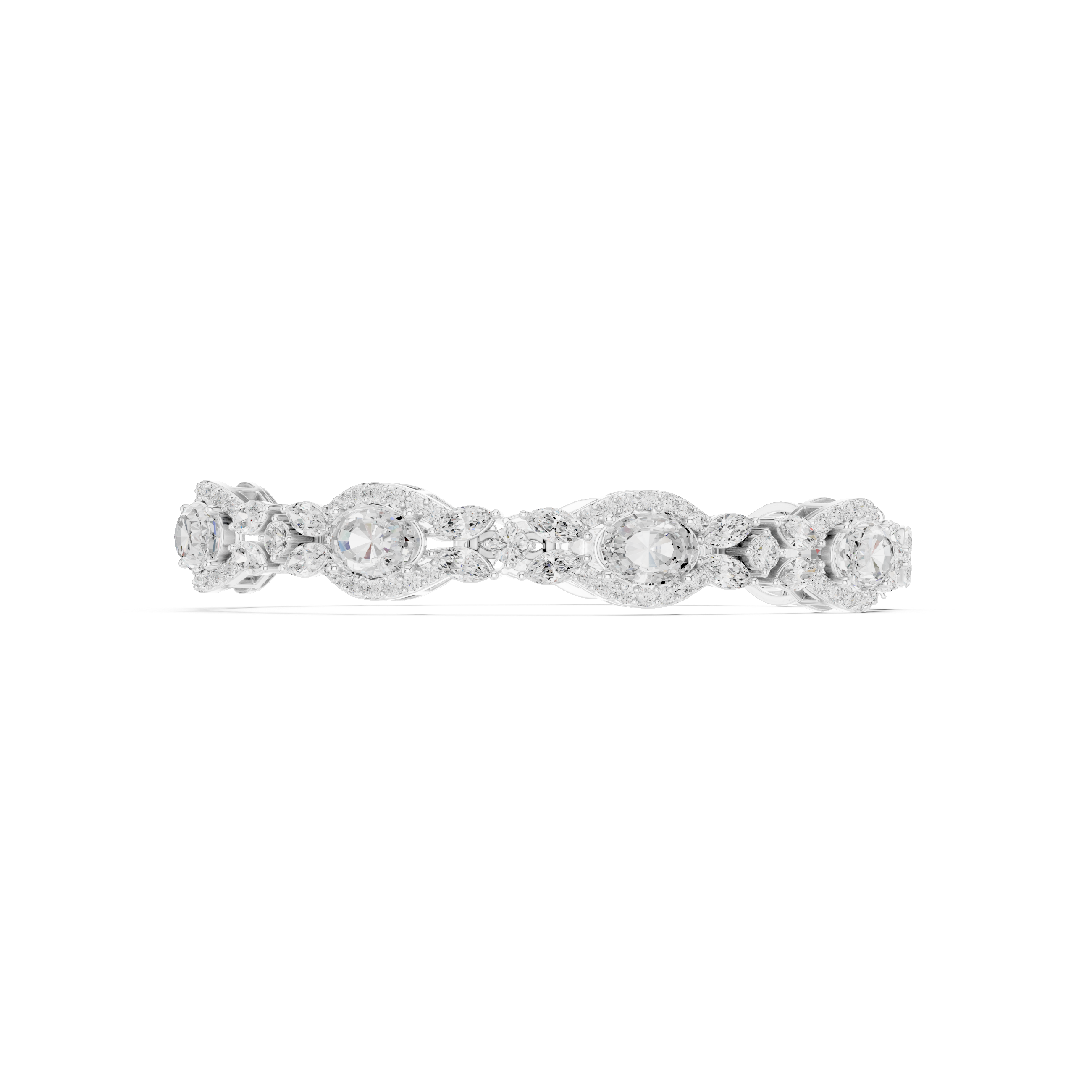 Luxury Oval-Cut Lab-Grown Diamond Bracelet in 14K/18K Gold