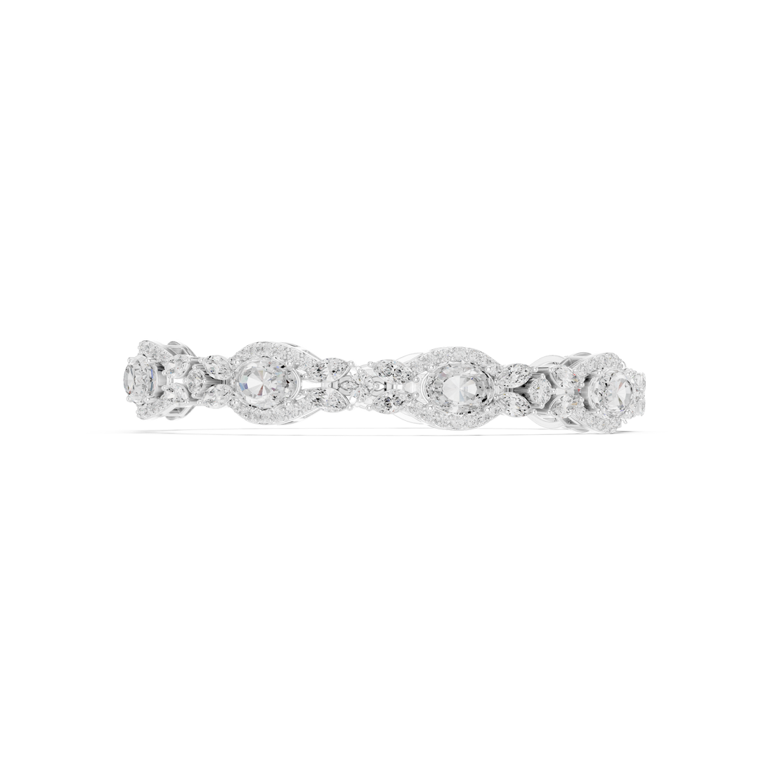 Luxury Oval-Cut Lab-Grown Diamond Bracelet in 14K/18K Gold